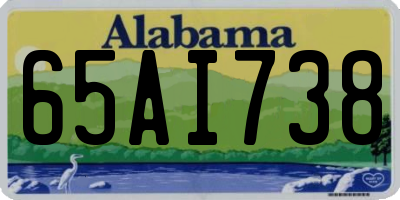 AL license plate 65AI738