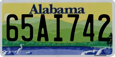 AL license plate 65AI742