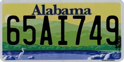 AL license plate 65AI749
