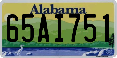 AL license plate 65AI751