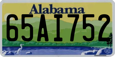 AL license plate 65AI752