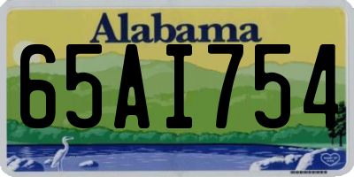 AL license plate 65AI754