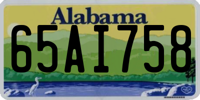 AL license plate 65AI758