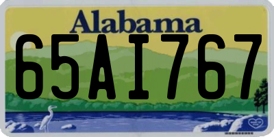 AL license plate 65AI767