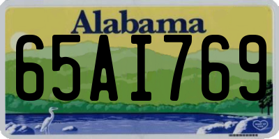 AL license plate 65AI769