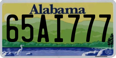 AL license plate 65AI777