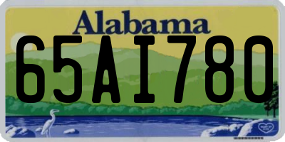 AL license plate 65AI780