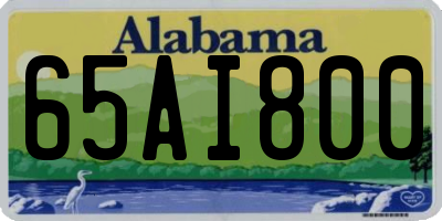 AL license plate 65AI800