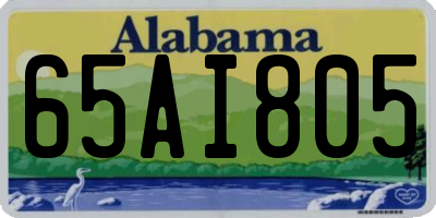 AL license plate 65AI805