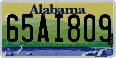 AL license plate 65AI809