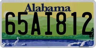AL license plate 65AI812