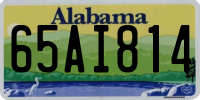 AL license plate 65AI814
