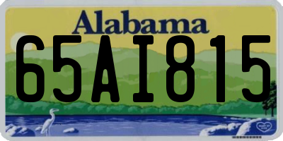 AL license plate 65AI815