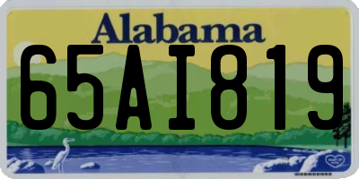 AL license plate 65AI819