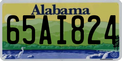 AL license plate 65AI824