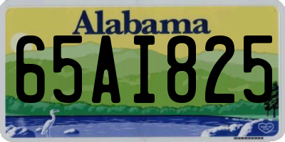 AL license plate 65AI825
