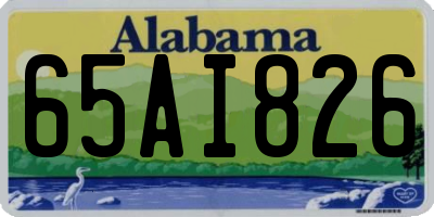 AL license plate 65AI826