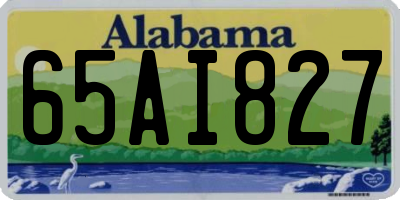 AL license plate 65AI827