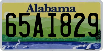 AL license plate 65AI829