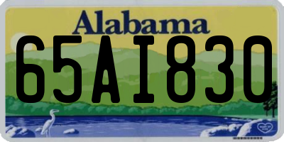 AL license plate 65AI830