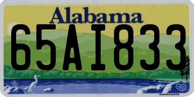 AL license plate 65AI833
