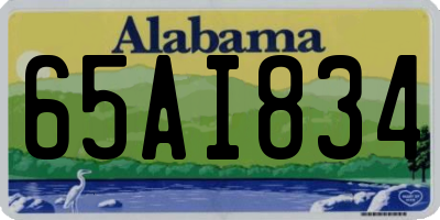 AL license plate 65AI834