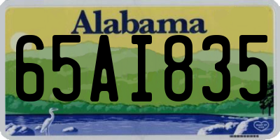 AL license plate 65AI835