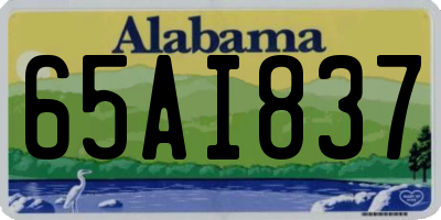 AL license plate 65AI837