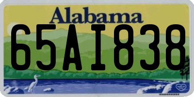 AL license plate 65AI838