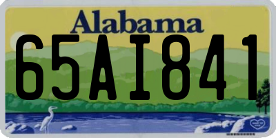 AL license plate 65AI841