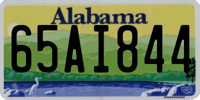 AL license plate 65AI844