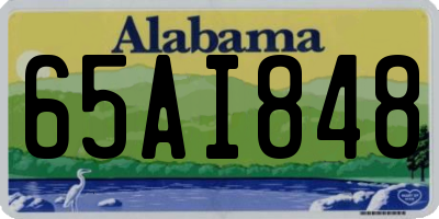 AL license plate 65AI848