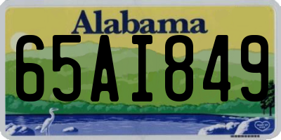 AL license plate 65AI849