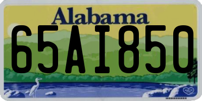 AL license plate 65AI850