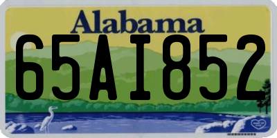 AL license plate 65AI852