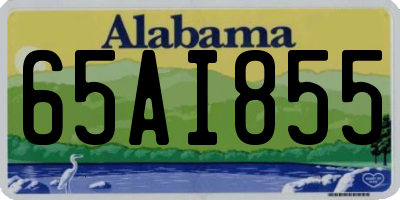 AL license plate 65AI855
