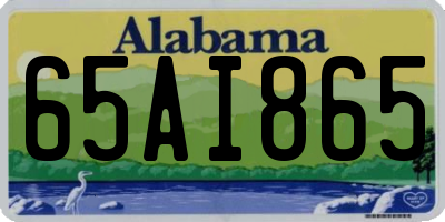 AL license plate 65AI865