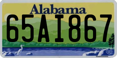 AL license plate 65AI867