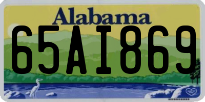 AL license plate 65AI869
