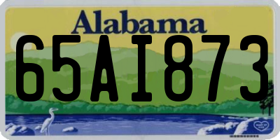 AL license plate 65AI873