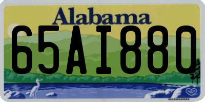 AL license plate 65AI880