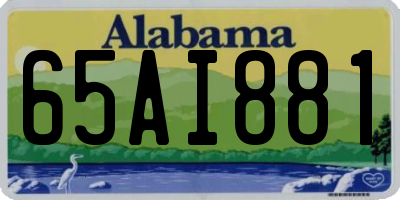 AL license plate 65AI881