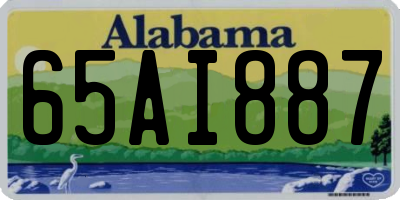 AL license plate 65AI887