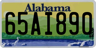 AL license plate 65AI890