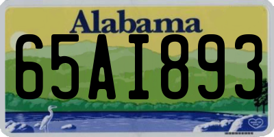 AL license plate 65AI893