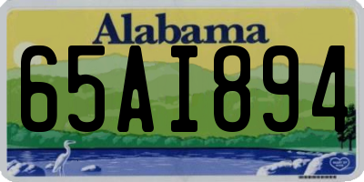 AL license plate 65AI894