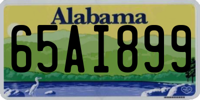 AL license plate 65AI899