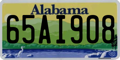 AL license plate 65AI908