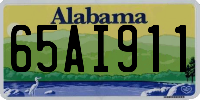 AL license plate 65AI911
