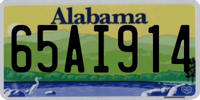 AL license plate 65AI914